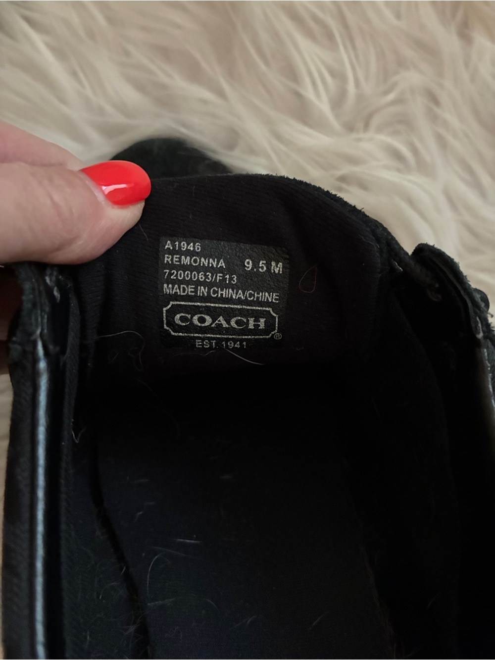 Coach Remonna Signature Sneakers - Black Sz 9.5 - Picture 3 of 15
